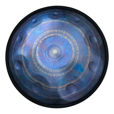 Handpan, frequence 432hz, frequence 440hz, hang drum, hang, ZenaPan, Do majeur, handpan origine, acheter handpan, 9 notes, 10 notes, 12 notes, bleu, jouer handpan, handpan drum