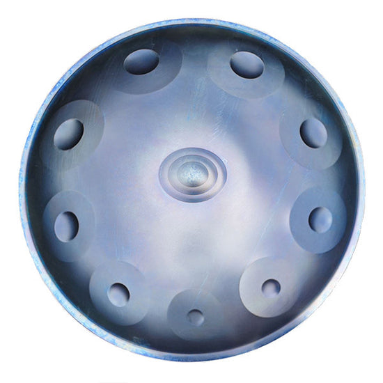 Handpan, gamme c# amara, celtic mineur, frequence 432hz, frequence 440hz, hang drum, bleu